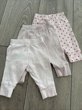 GAP Baby Ribbed Legging Set in Light Pink